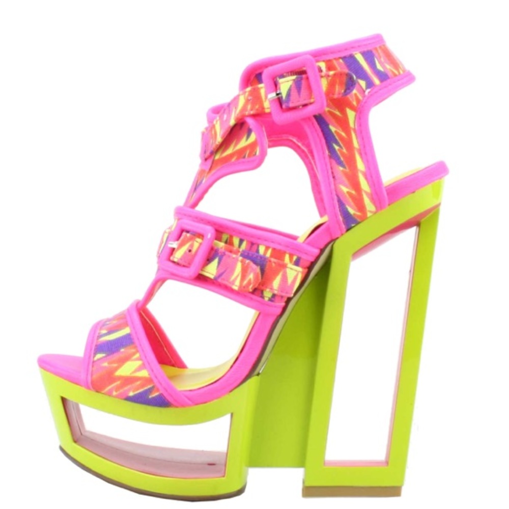 Privileged brand multicolored wedges
